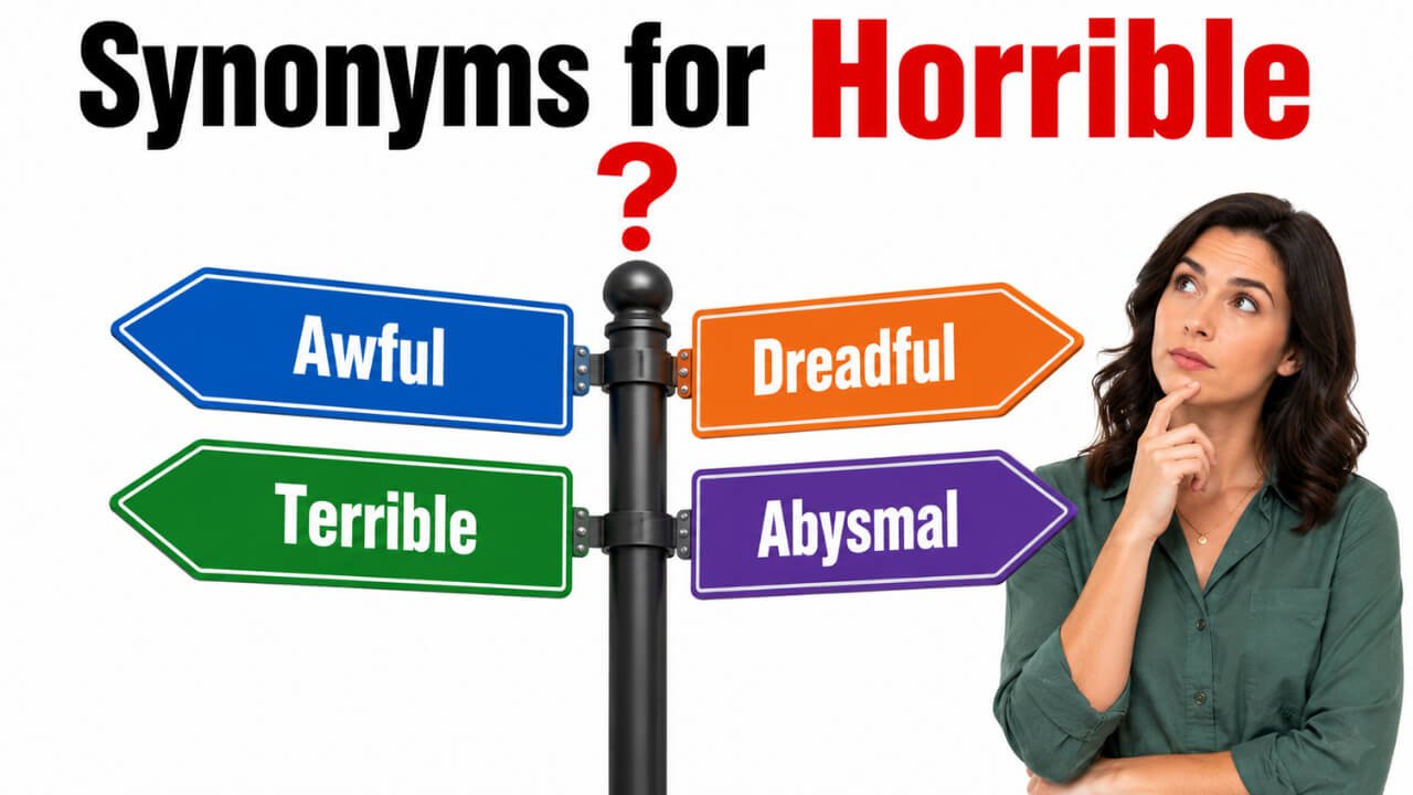 40+ Synonyms for Horrible: Meaning, Examples & Best Uses