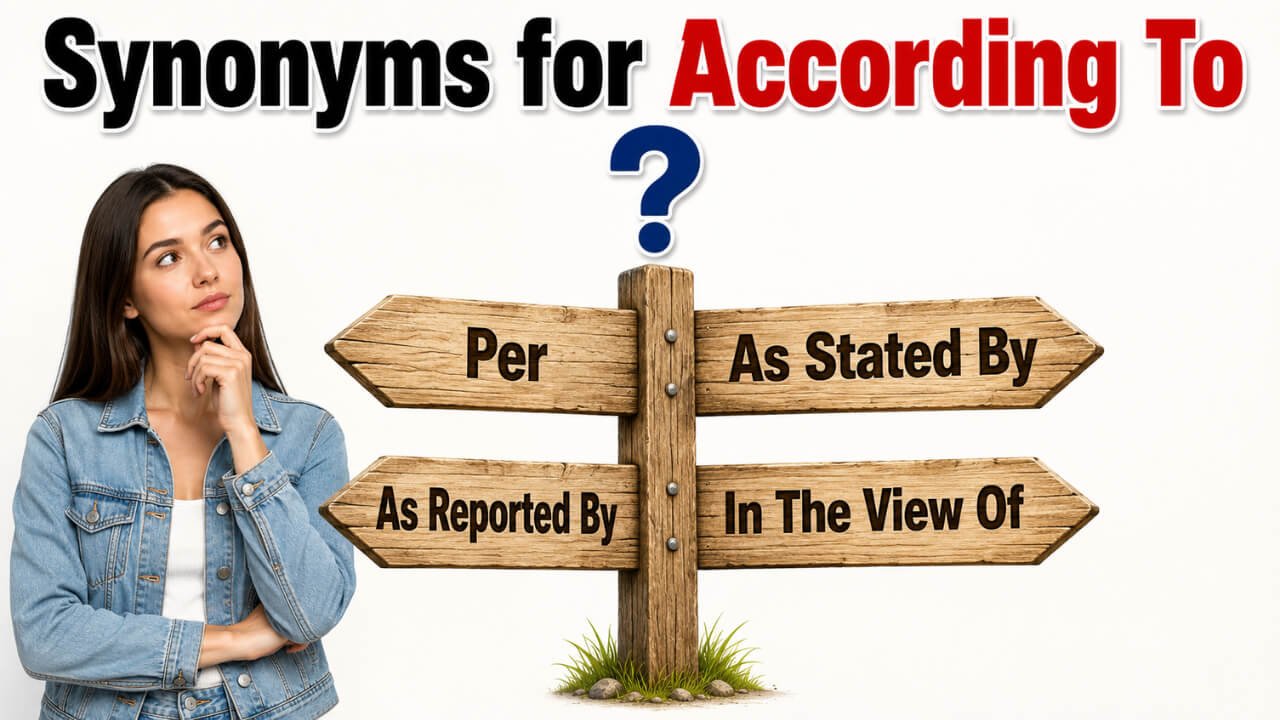 synonyms for according to