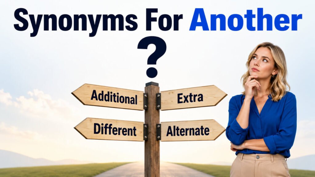 synonyms for another