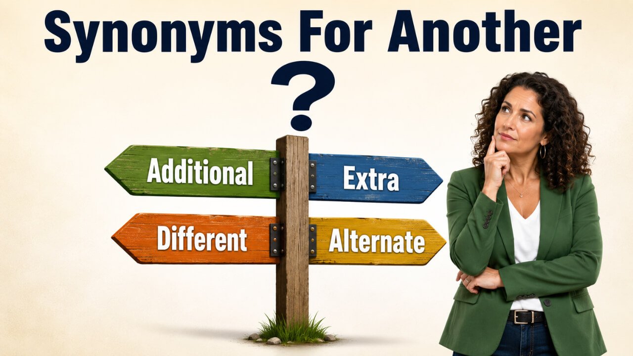 synonyms for another