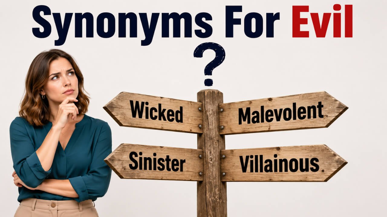 synonyms for evil