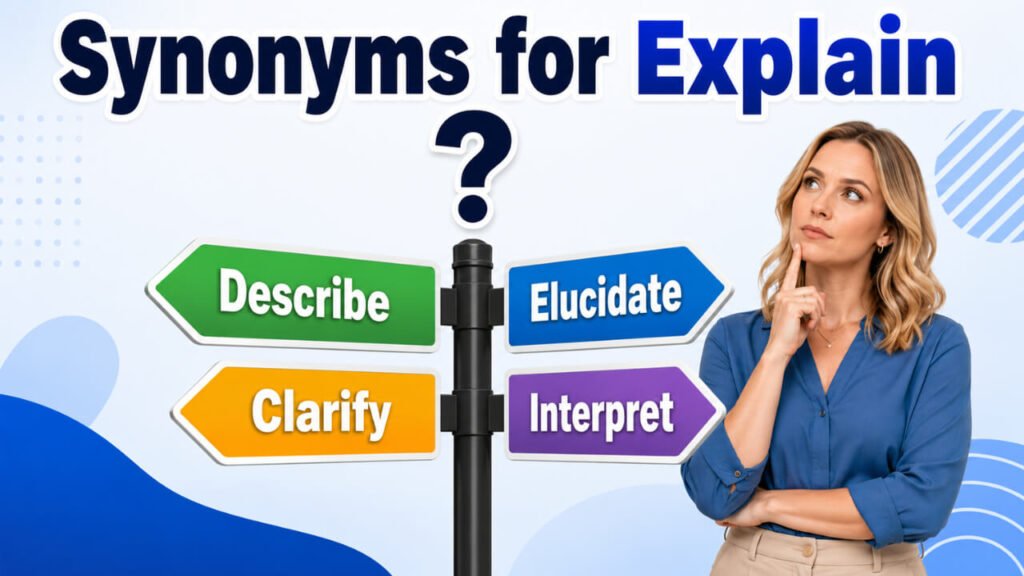 synonyms for explain