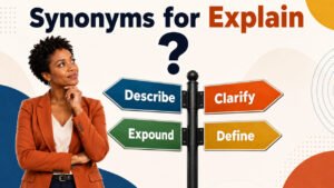 synonyms for explain