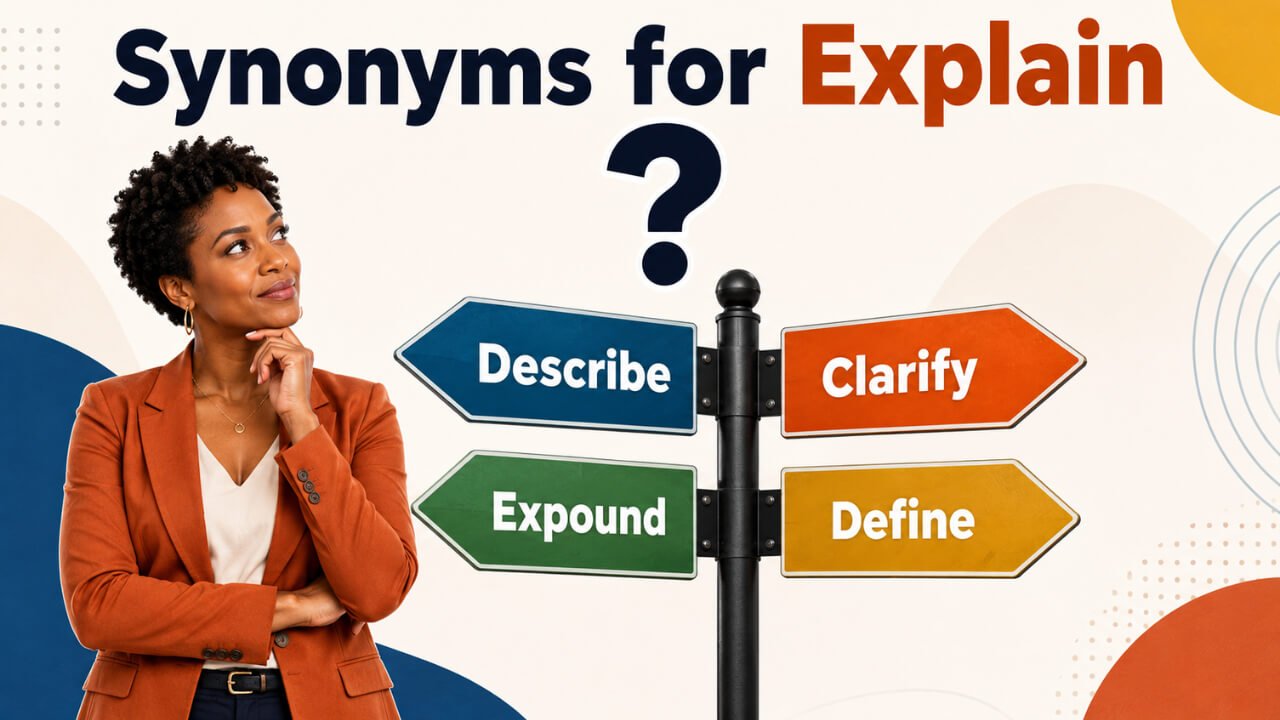 synonyms for explain