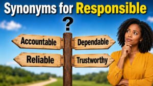 synonyms for responsible