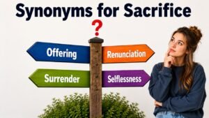 synonyms for sacrifice