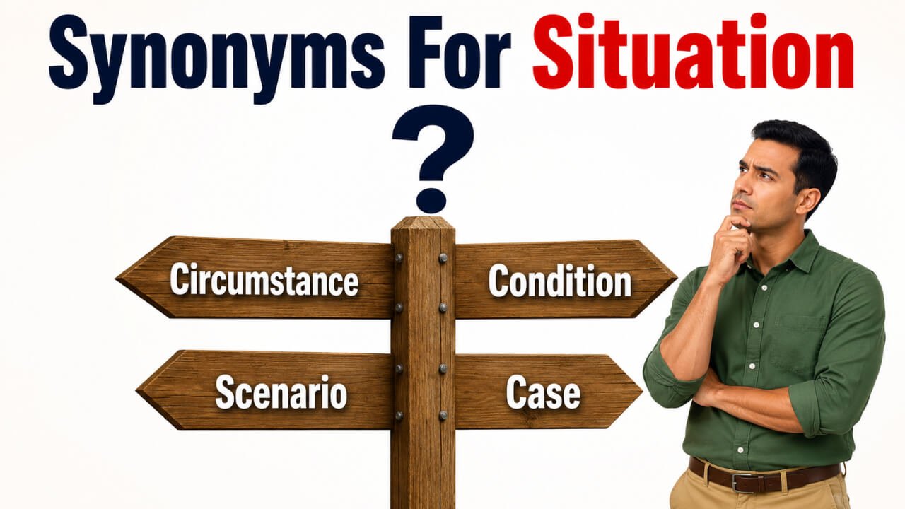 synonyms for situation