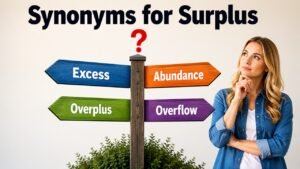 synonyms for surplus