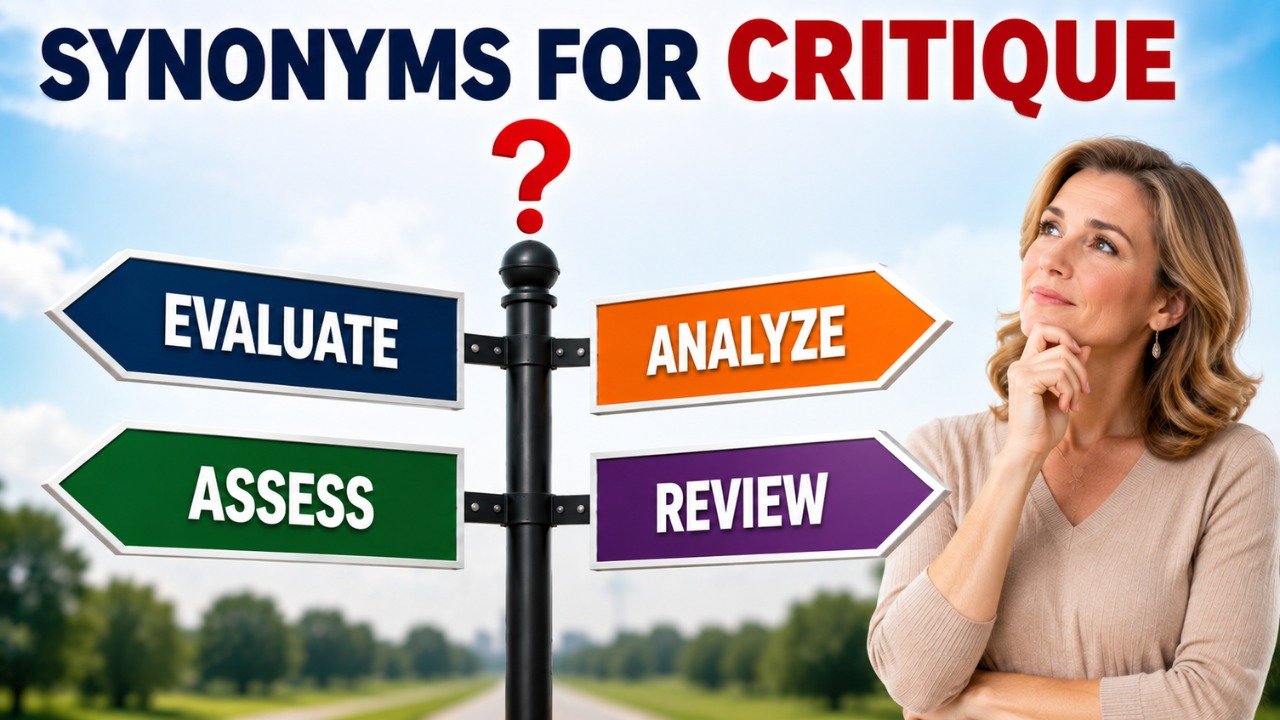 44+ Synonyms for Critique: Strong Word Choices & Examples