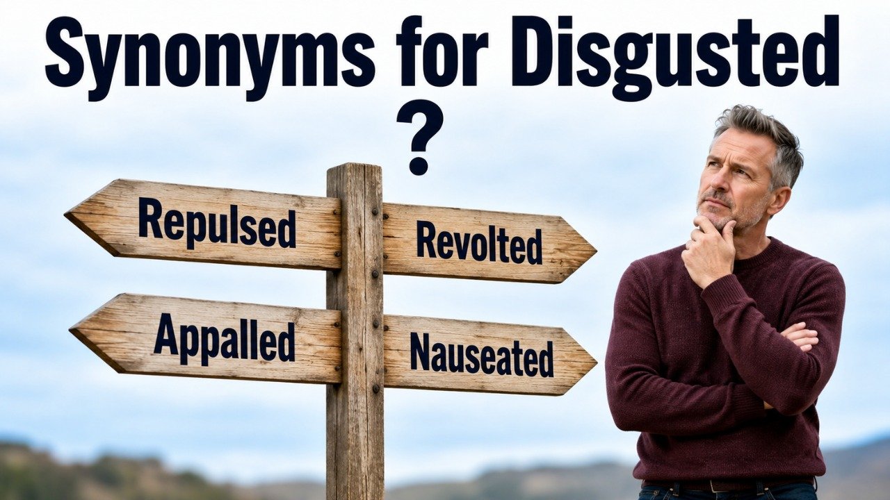 40+ Synonyms for Disgusted: Meanings, Uses & Word Choices