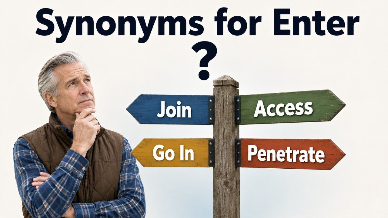 45+ Synonyms for Enter: Meanings, Uses & Word Choices
