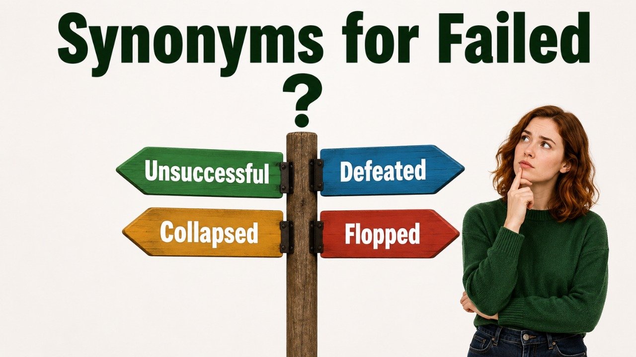40+ Synonyms for Failed: Strong Word Choices & Examples