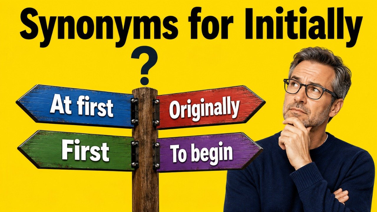 36+ Synonyms for Initially: Meanings, Context & Clear Examples