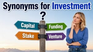 synonyms for investment