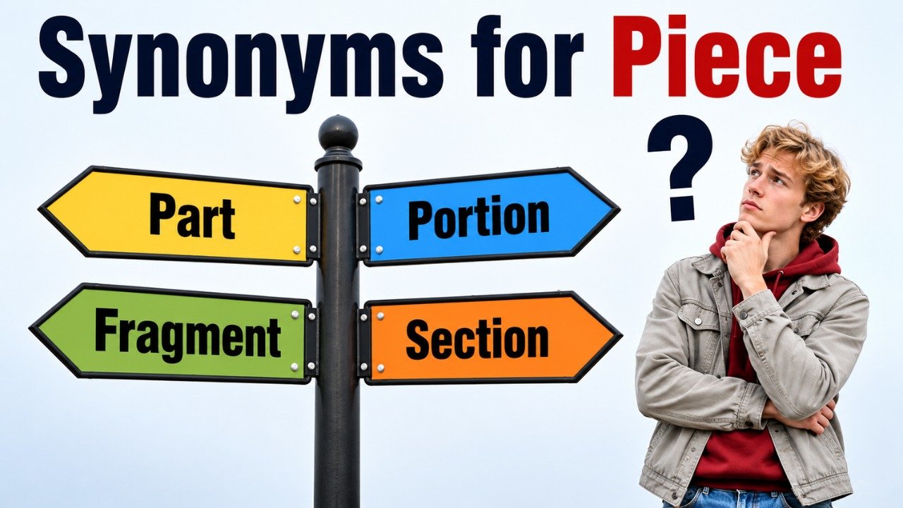 45+ Synonyms for Piece: Meanings, Uses & Word Choices