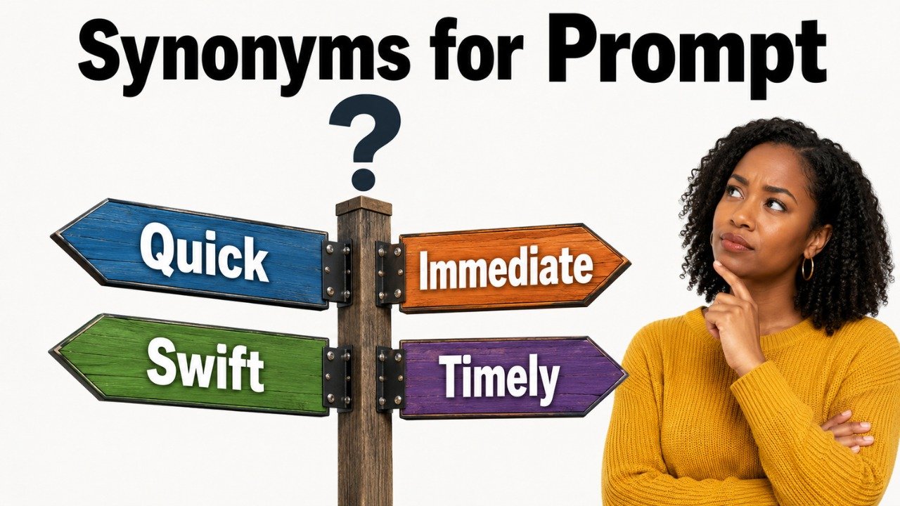 45+ Synonyms for Prompt: Strong Word Choices & Examples