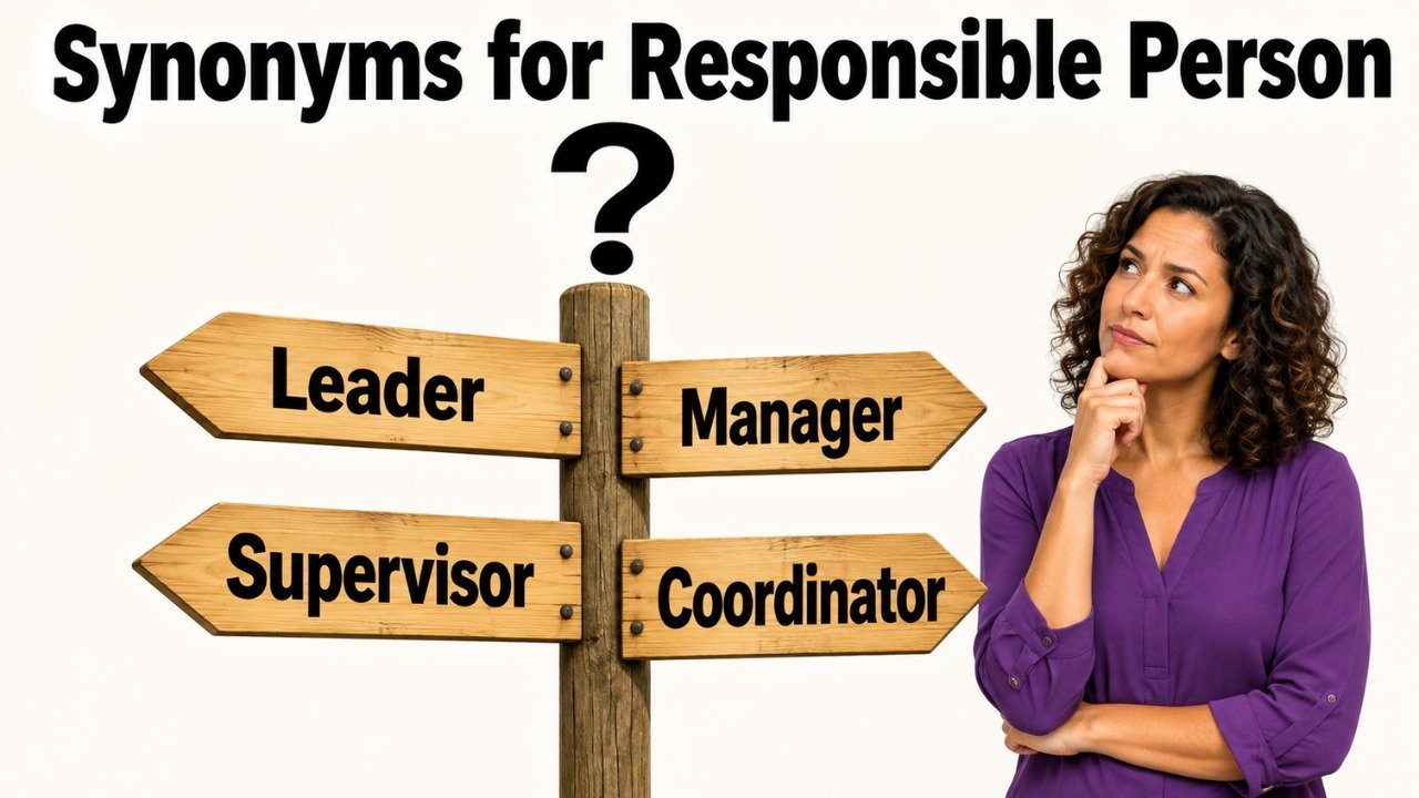 30+ Synonyms for Responsible Person: Usage, Context & Examples