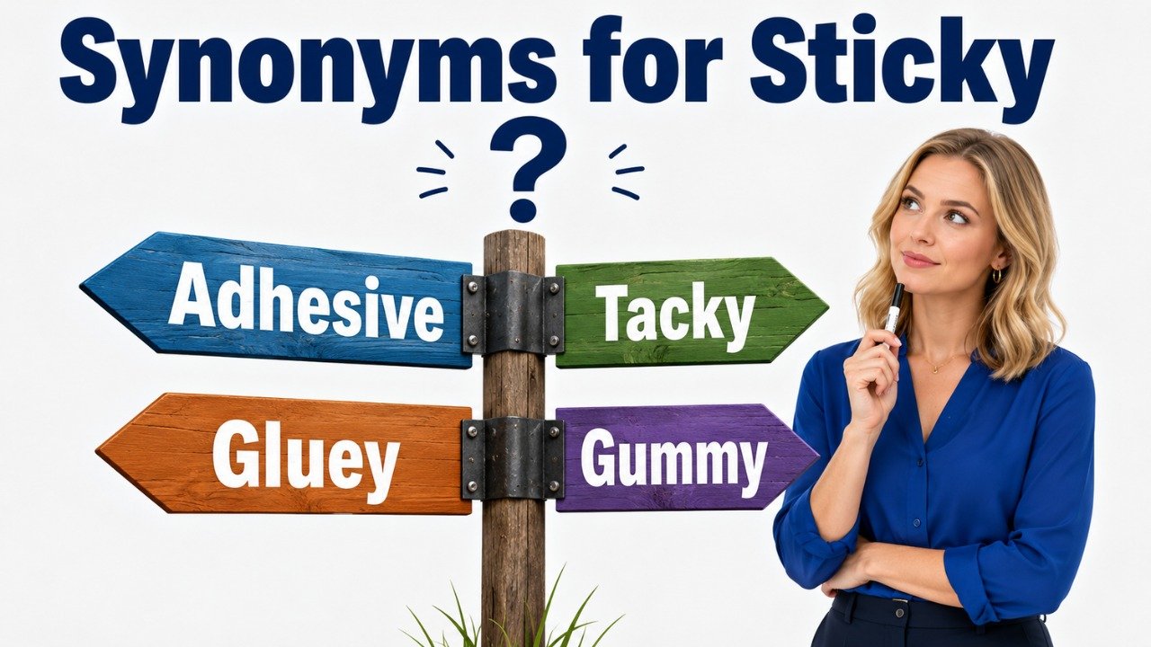 40+ Synonyms for Sticky: Meaning, Examples & Best Uses