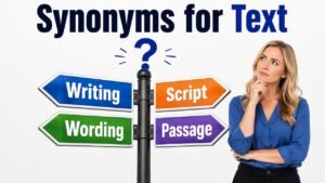 synonyms for text