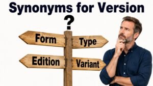synonyms for version