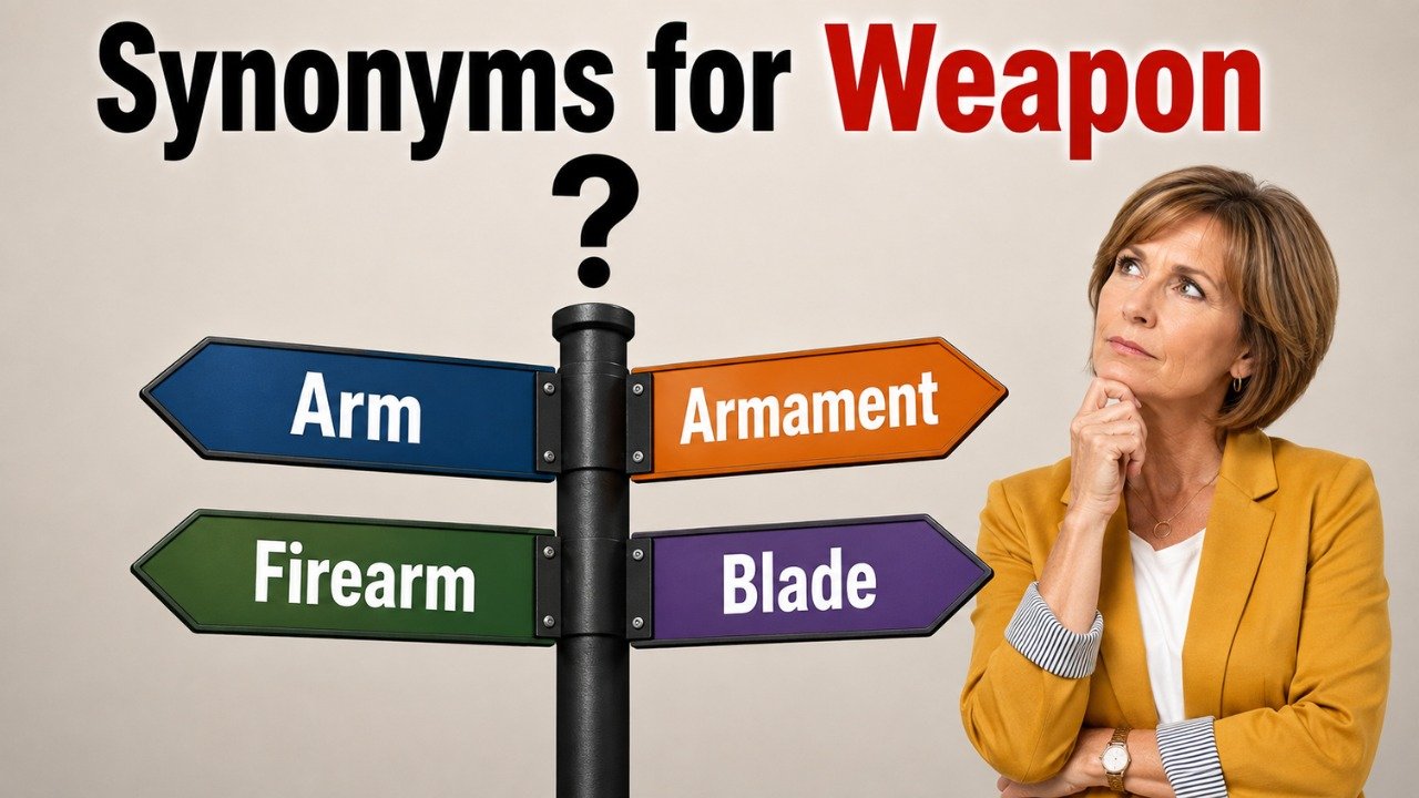 36+ Synonyms for weapon: Meanings, Context & Clear Examples